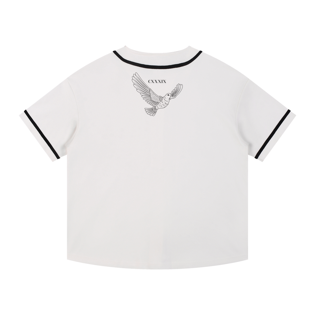 Freedom Contrast Piped Button-Up Jersey
