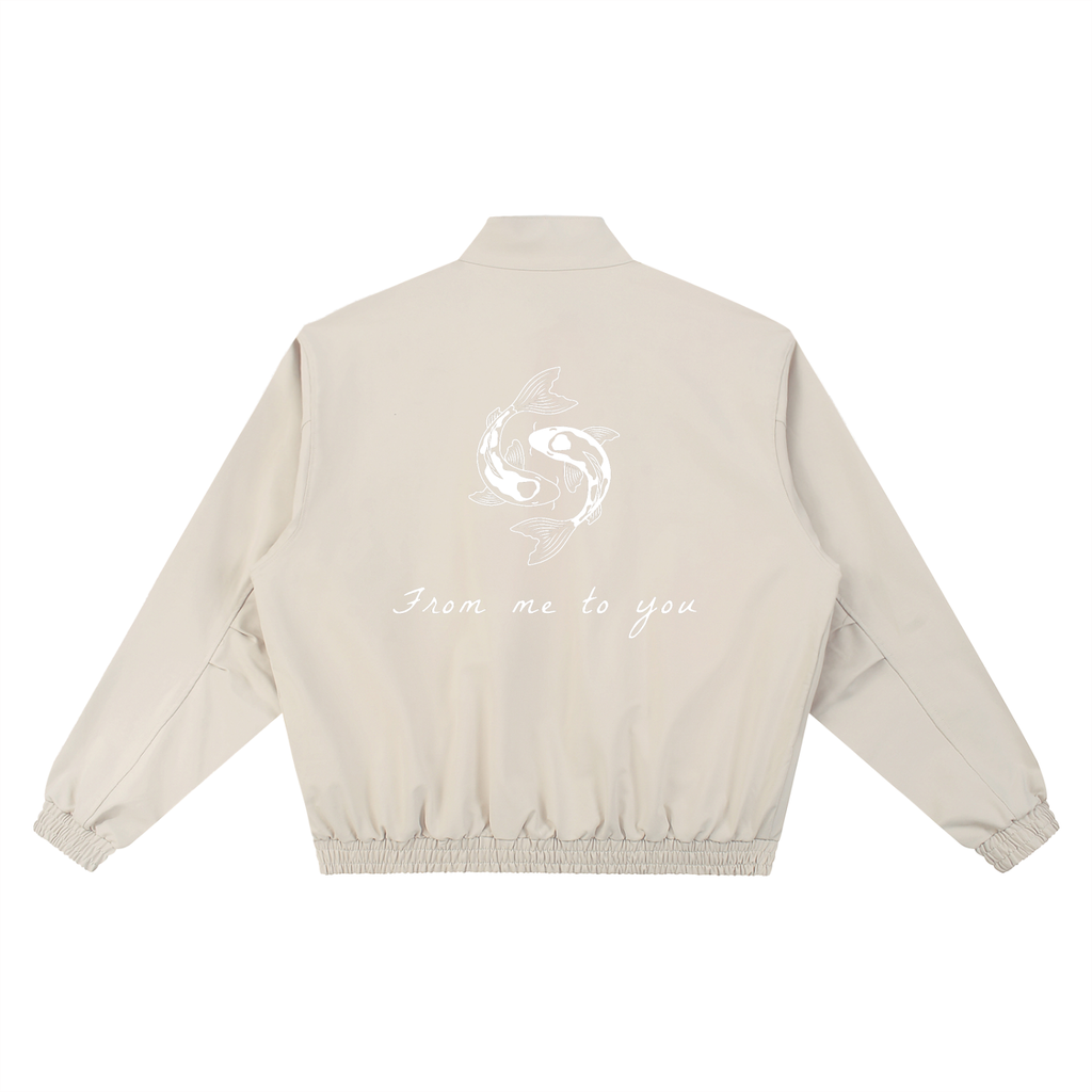 Koifish Stand Collar Bomber Jacket