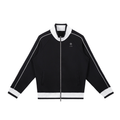 139 Koifish Color Block Raglan Sleeve Zip Track Jacket