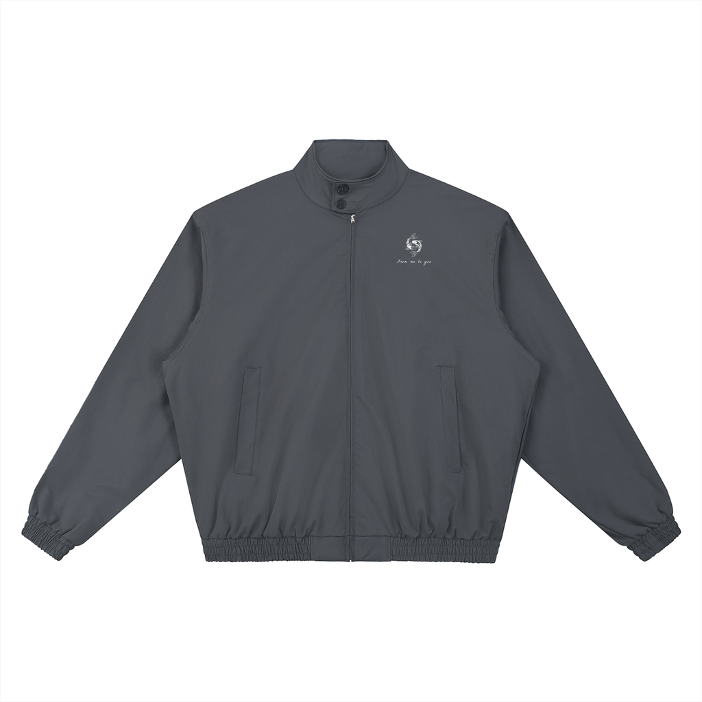 Koifish Stand Collar Bomber Jacket
