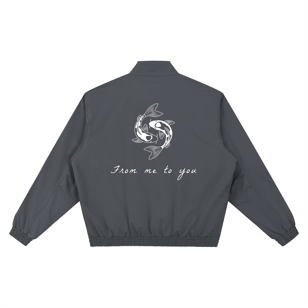 Koifish Stand Collar Bomber Jacket