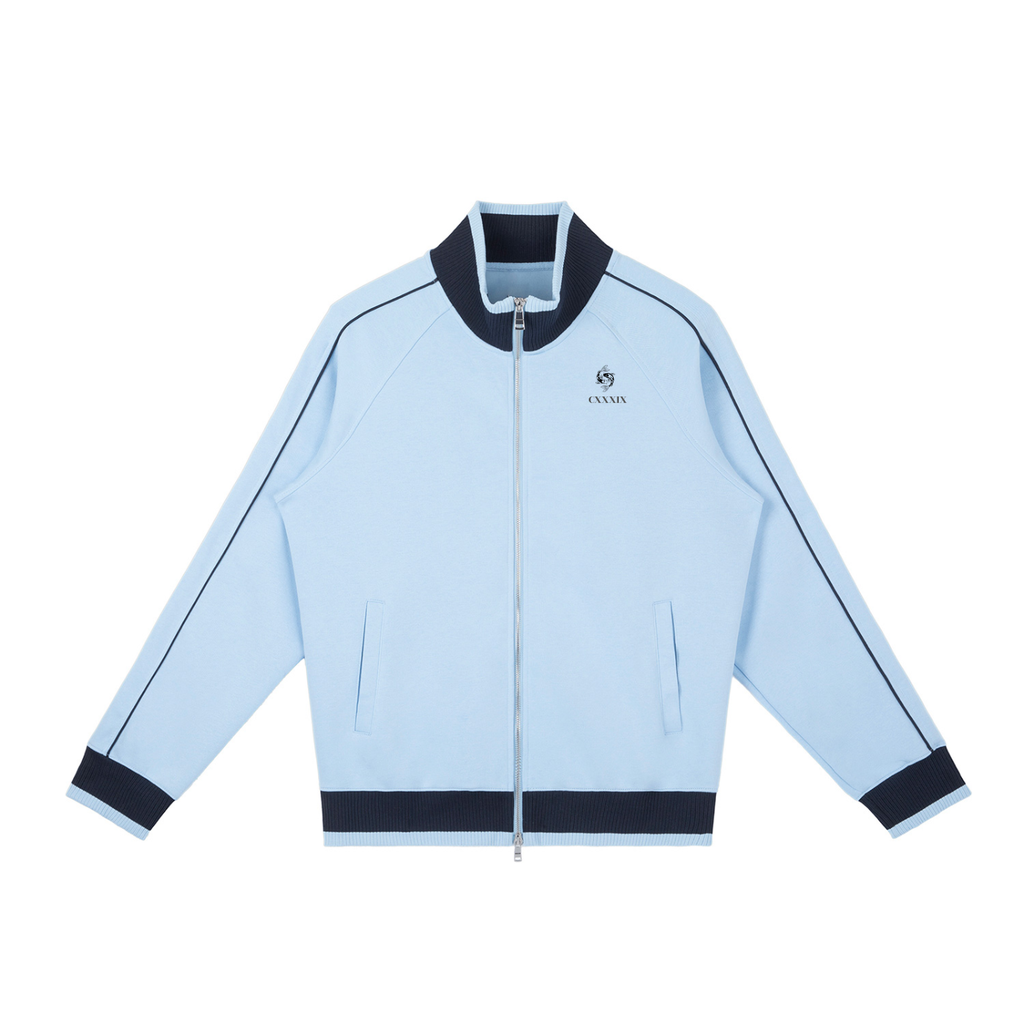 139 Koifish Block Raglan Sleeve Zip Track Jacket