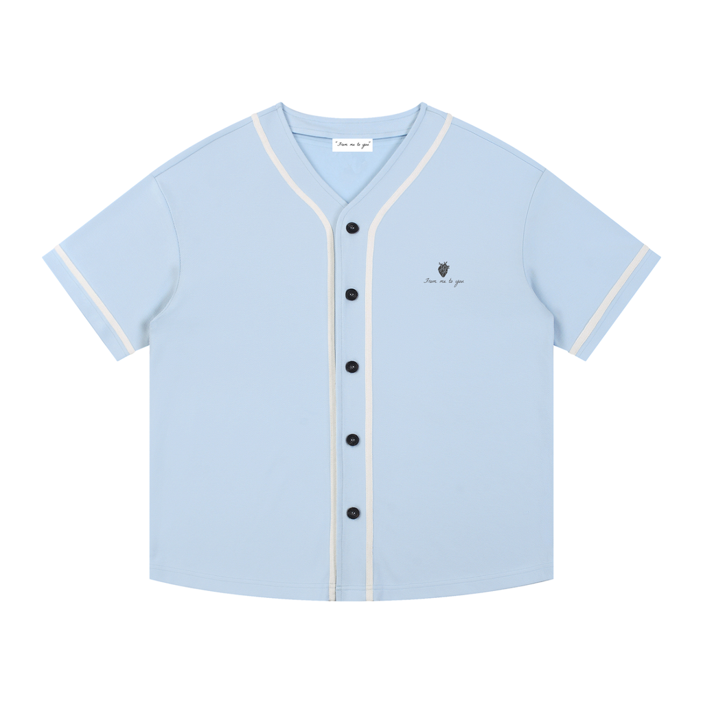 Freedom Contrast Piped Button-Up Jersey
