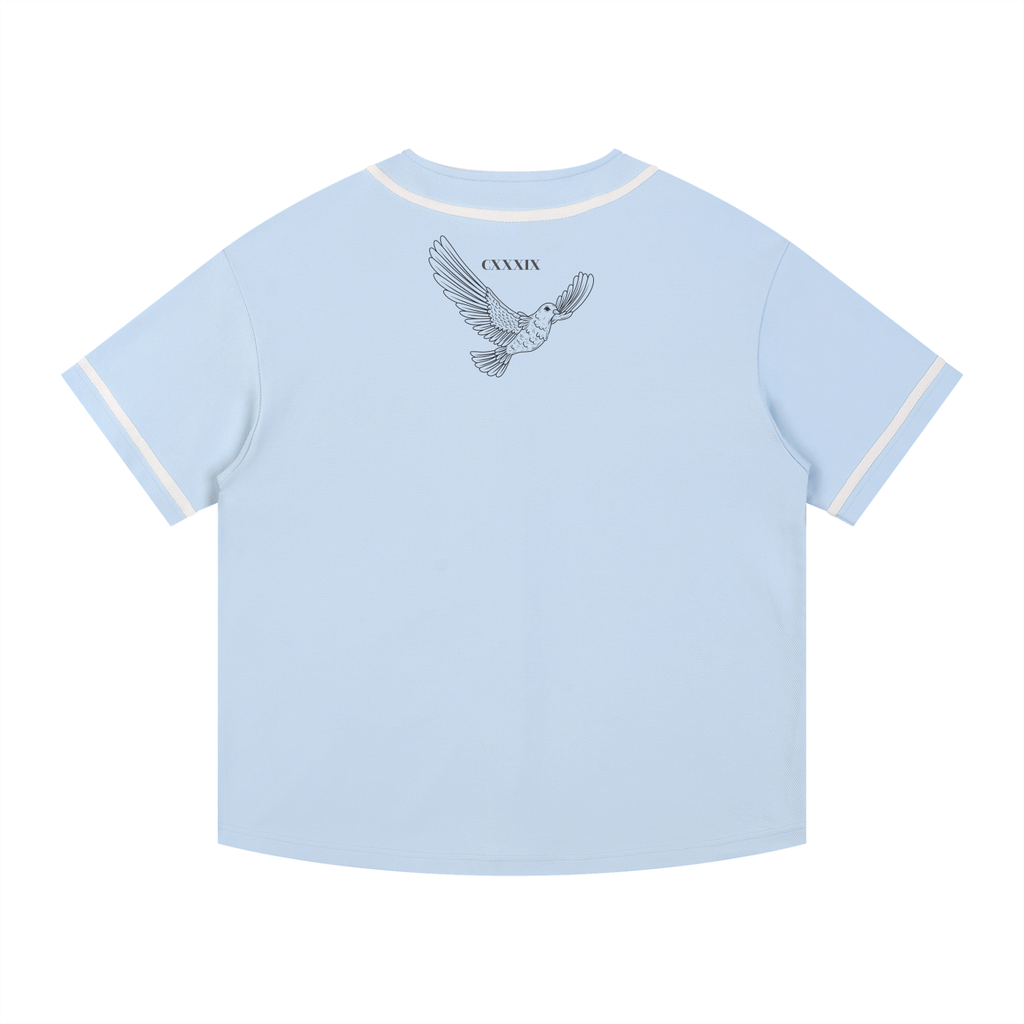 Freedom Contrast Piped Button-Up Jersey