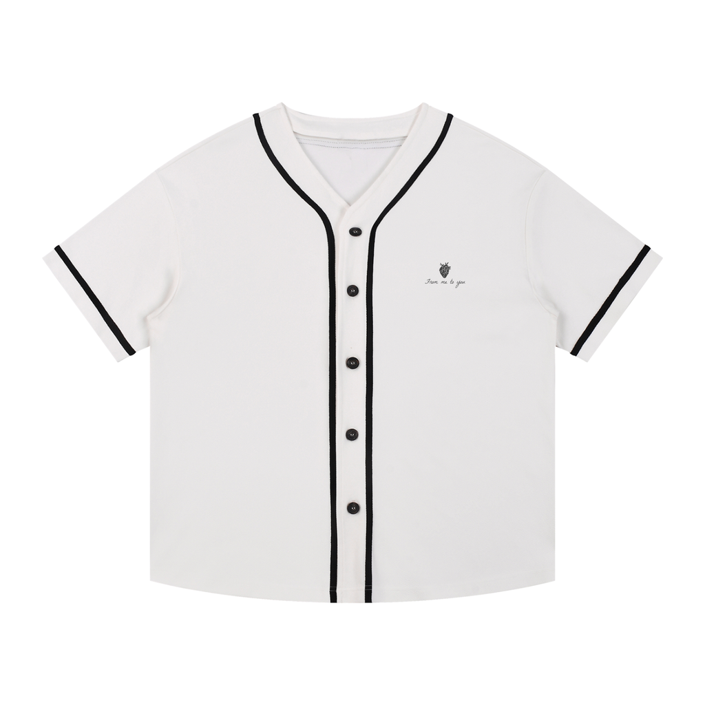 Freedom Contrast Piped Button-Up Jersey