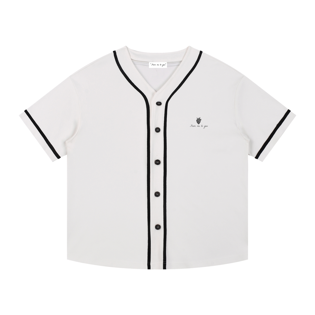 Freedom Contrast Piped Button-Up Jersey