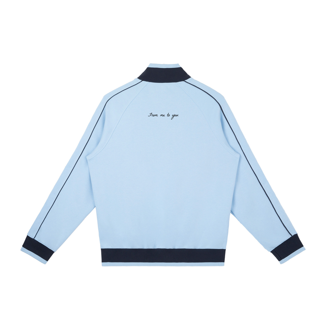 139 Koifish Block Raglan Sleeve Zip Track Jacket