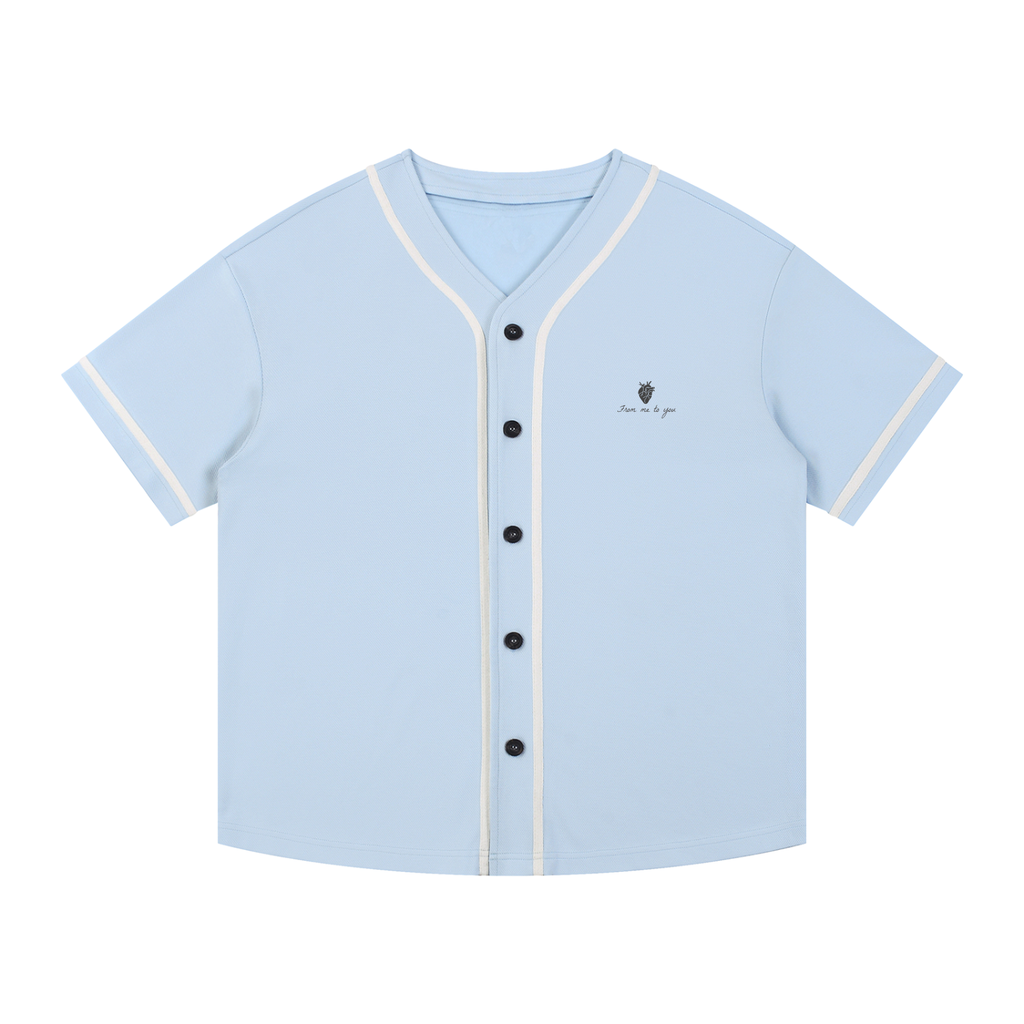 Freedom Contrast Piped Button-Up Jersey