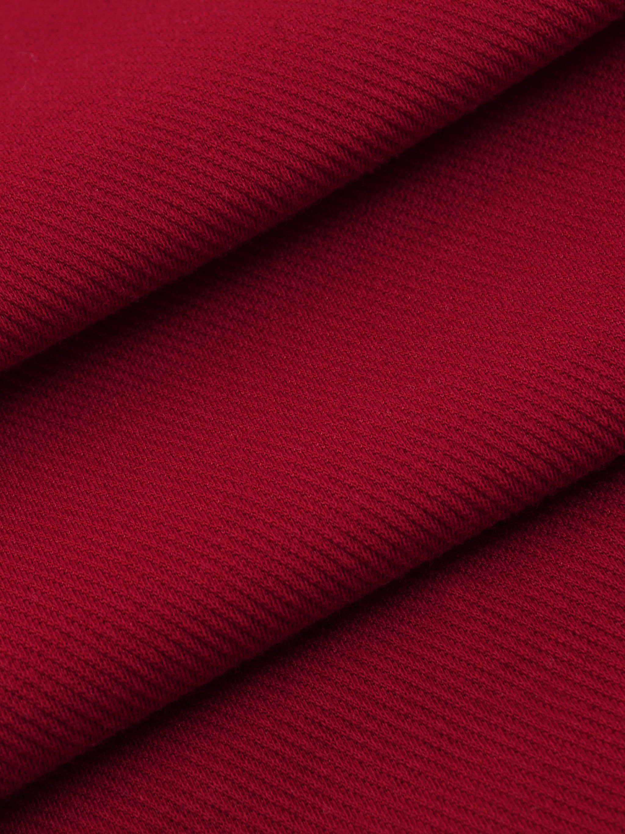 From me to you Pattern Contrast Piped Button-Up Jersey