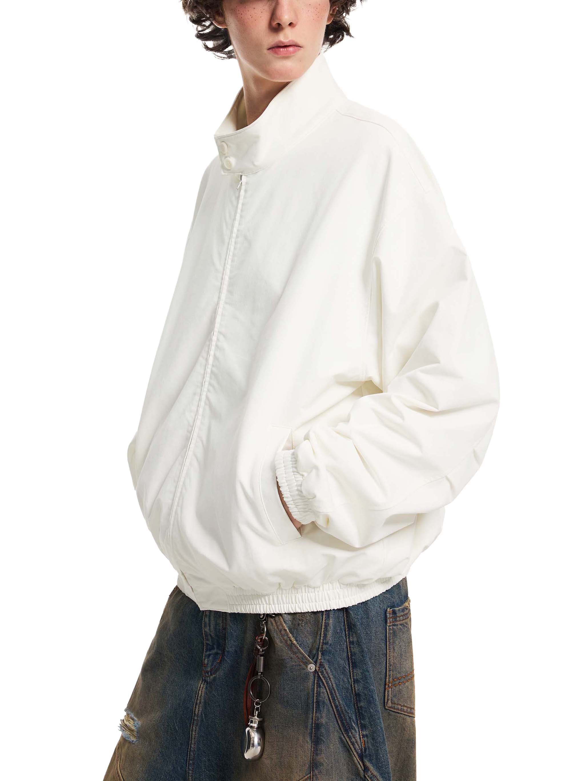 Koifish Stand Collar Bomber Jacket